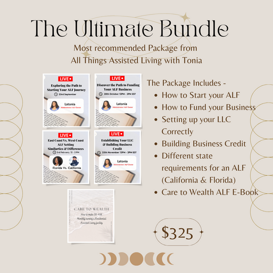 ALF Ultimate Success Package: Ebook, Zoom Sessions, LLC Mastery, and Funding Expertise